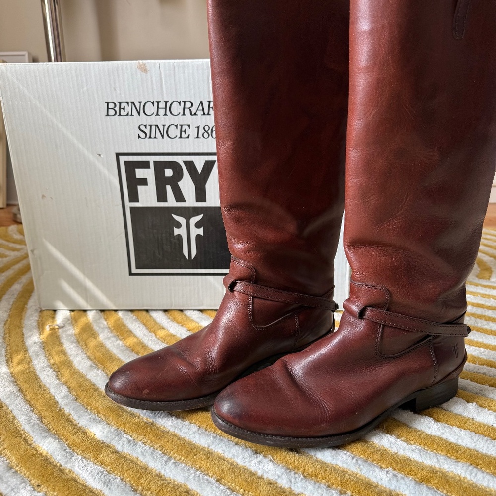 Frye Lindsay Plate Redwood Boots